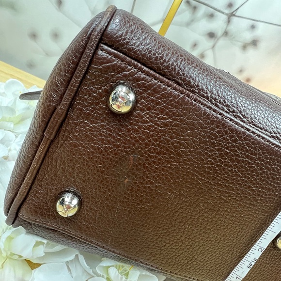 BRIGHTON MY FLAT IN LONDON BROKER COGNAC DOMED BOWLER STYLE HANDBAG - Picture 13 of 13